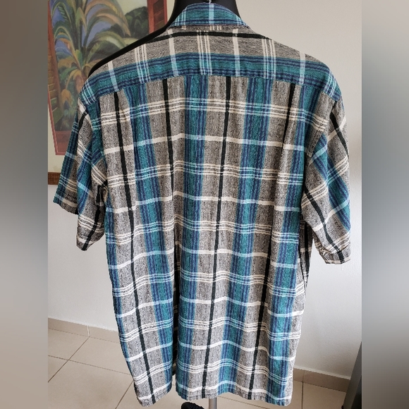 Vintage linen and cotton men's shirt - Picture 2 of 7